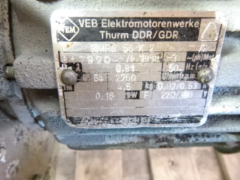 DC motor VEM MFDr 132.1-F 01( MFDr132.1-F01 ) TGL 39434 ( TGL39434 ) gebraucht photo on Industry-Pilot